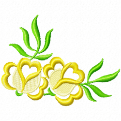Flowers And Tree Embroidery Design 2